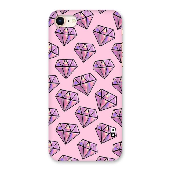 Purple Diamond Designs Back Case for iPhone 8