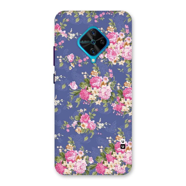 Purple Pink Floral Back Case for Vivo S1 Pro