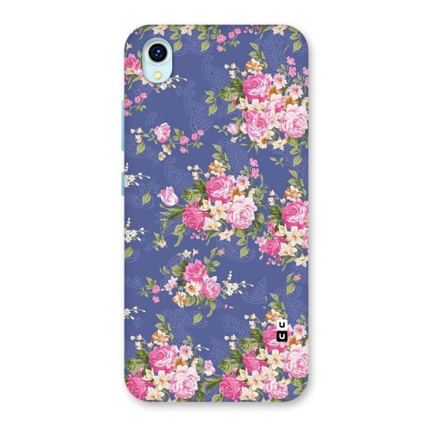 Purple Pink Floral Back Case for Vivo Y1s