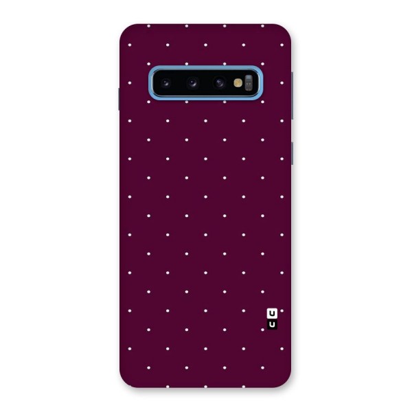 Purple Polka Back Case for Galaxy S10