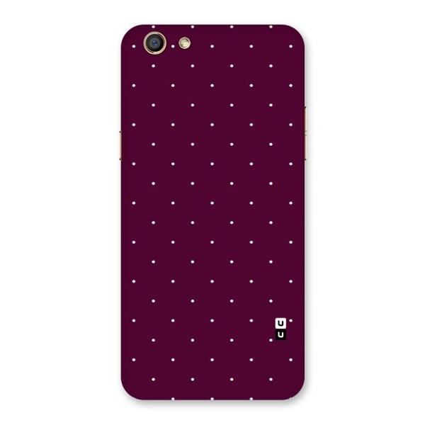 Purple Polka Back Case for Oppo F3