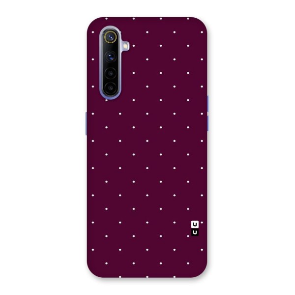 Purple Polka Back Case for Realme 6i