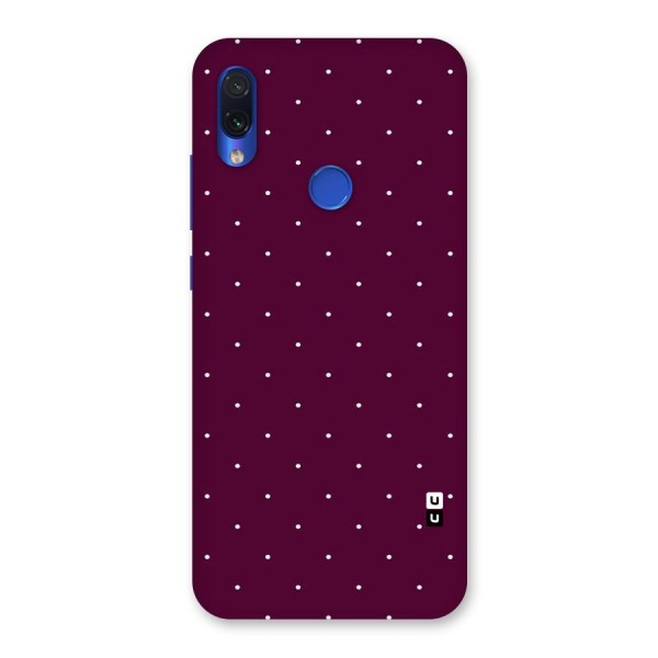 Purple Polka Back Case for Redmi Note 7