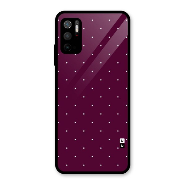 Purple Polka Glass Back Case for Poco M3 Pro 5G