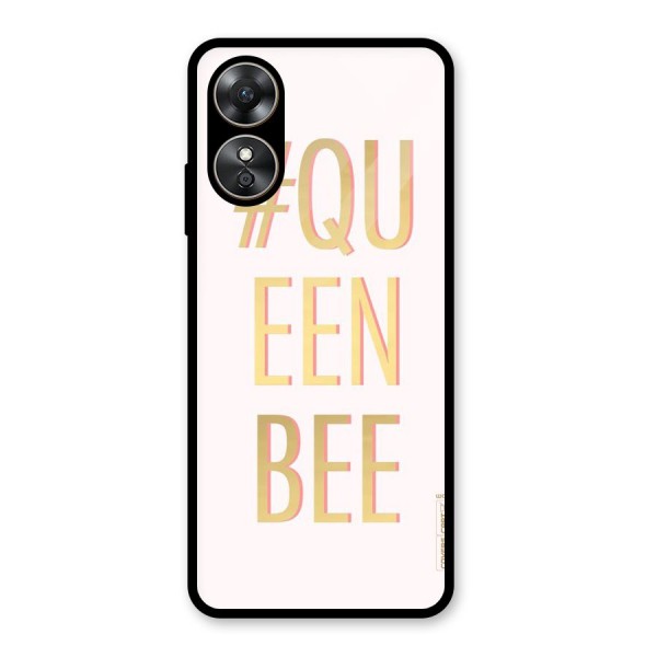 Queen Bee Glass Back Case for Oppo A17