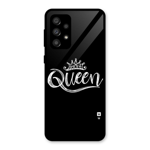 Queen Crown Glass Back Case for Galaxy A32