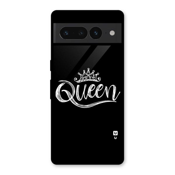 Queen Crown Glass Back Case for Google Pixel 7 Pro