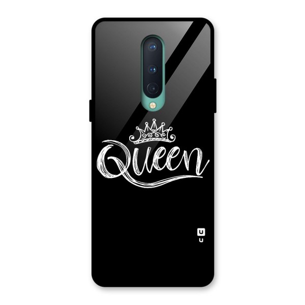 Queen Crown Glass Back Case for OnePlus 8