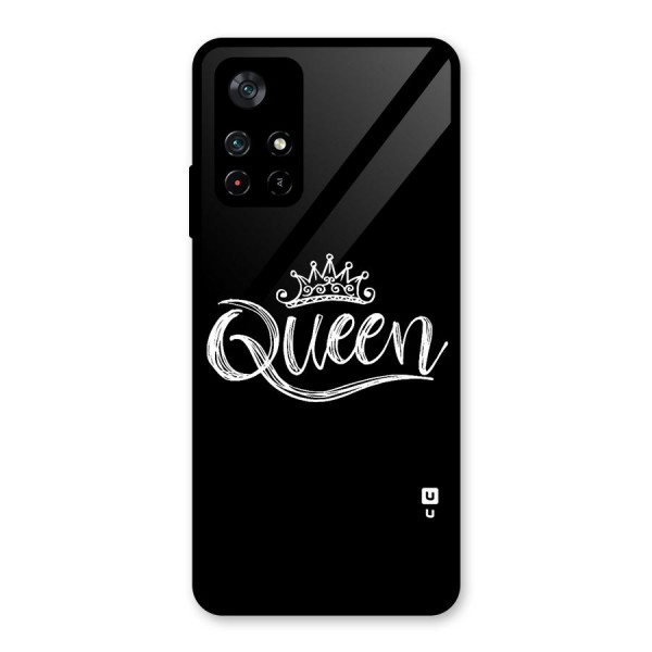 Queen Crown Glass Back Case for Poco M4 Pro 5G