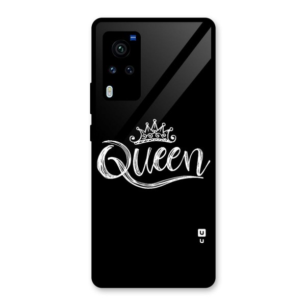 Queen Crown Glass Back Case for Vivo X60 Pro