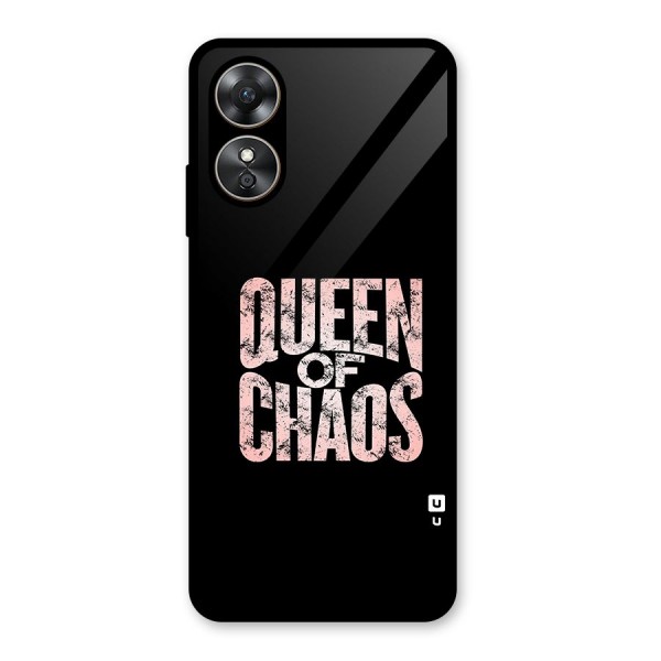 Queen of Chaos Glass Back Case for Oppo A17