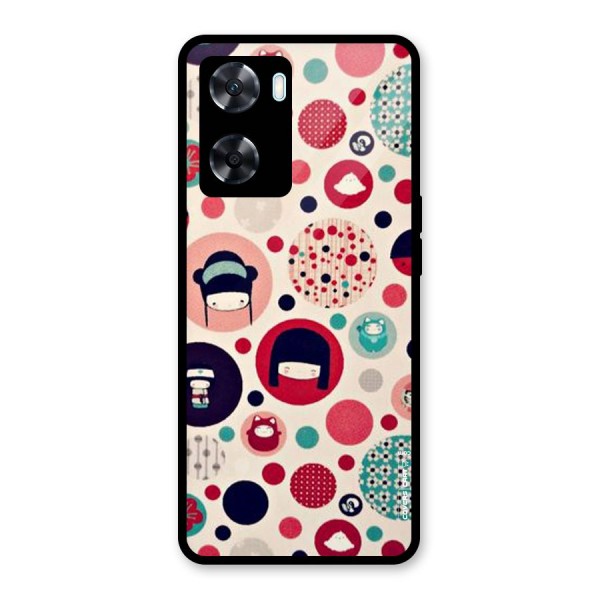 Quirky Glass Back Case for Oppo A77