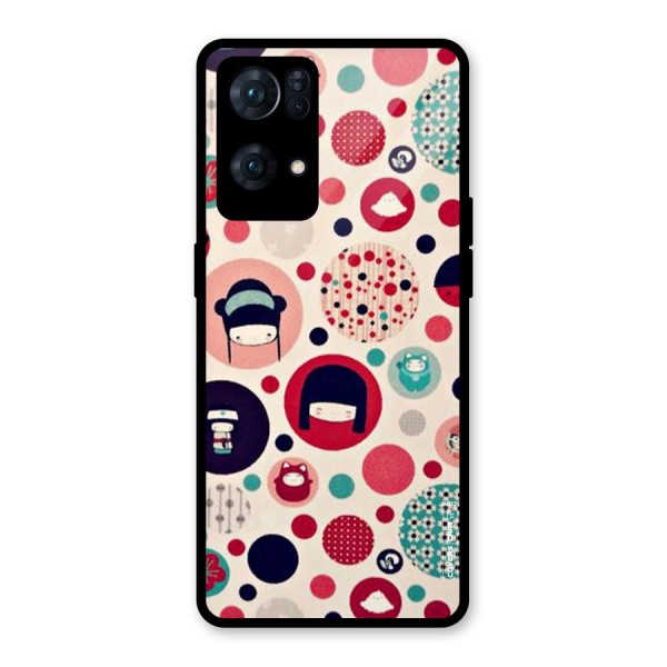 Quirky Glass Back Case for Oppo Reno7 Pro 5G