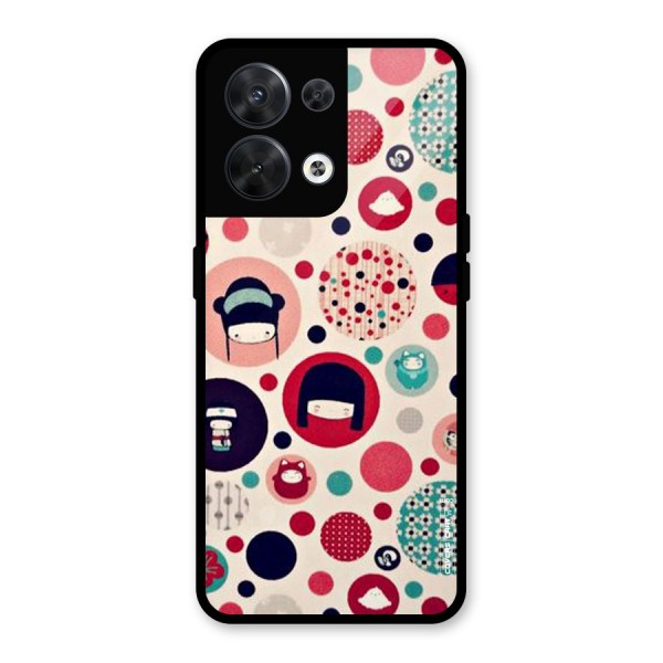 Quirky Glass Back Case for Oppo Reno8 5G