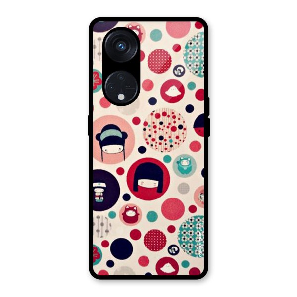 Quirky Glass Back Case for Reno8 T 5G