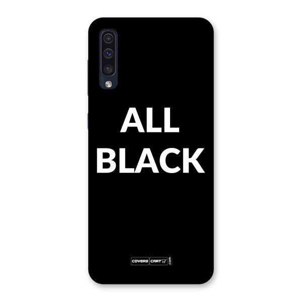 Raftaar All Black Back Case for Galaxy A50