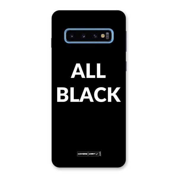 Raftaar All Black Back Case for Galaxy S10