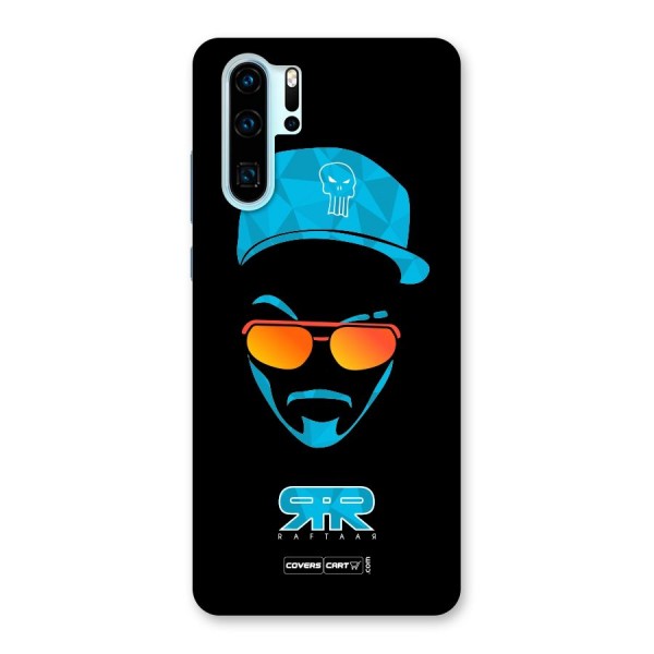 Raftaar Black and Blue Back Case for Huawei P30 Pro