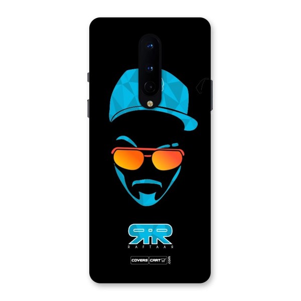 Raftaar Black and Blue Back Case for OnePlus 8