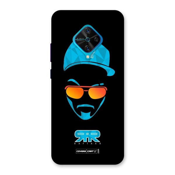 Raftaar Black and Blue Back Case for Vivo S1 Pro