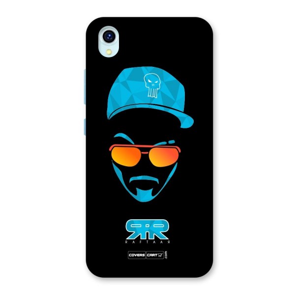 Raftaar Black and Blue Back Case for Vivo Y1s