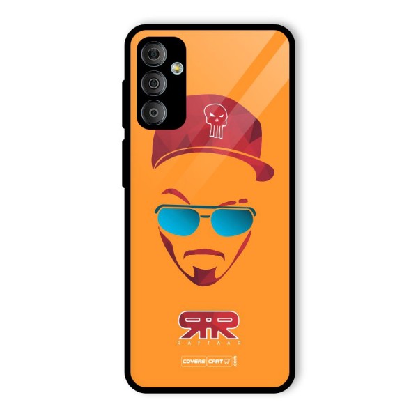 Raftaar Orange Glass Back Case for Galaxy F23