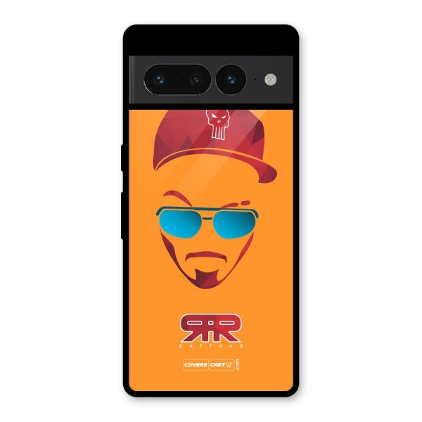 Raftaar Orange Glass Back Case for Google Pixel 7 Pro