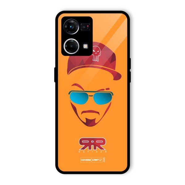 Raftaar Orange Glass Back Case for Oppo F21s Pro 4G