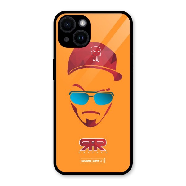 Raftaar Orange Glass Back Case for iPhone 14