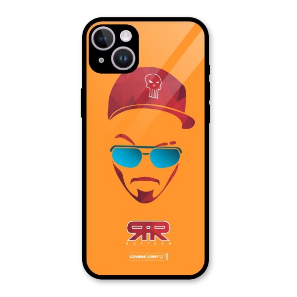 Raftaar Orange Glass Back Case for iPhone 14 Plus