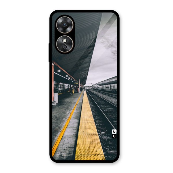 Railway Track Glass Back Case for Oppo A17