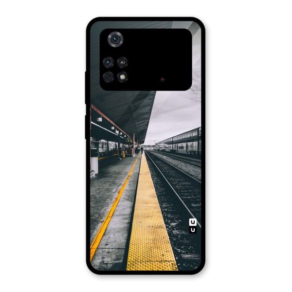 Railway Track Glass Back Case for Poco M4 Pro 4G