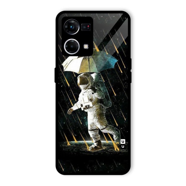 Rain Spaceman Glass Back Case for Oppo F21s Pro 4G