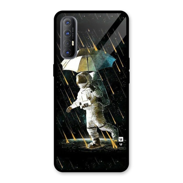 Rain Spaceman Glass Back Case for Oppo Reno3 Pro