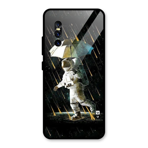 Rain Spaceman Glass Back Case for Vivo V15 Pro