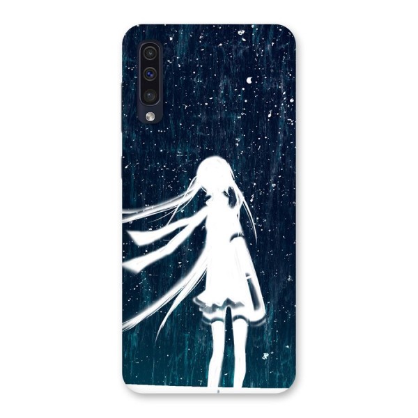 Rain White Girl Back Case for Galaxy A50