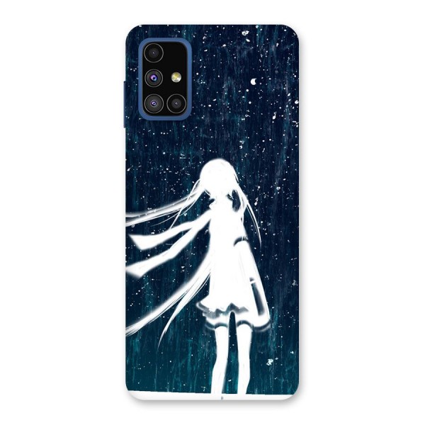 Rain White Girl Back Case for Galaxy M51