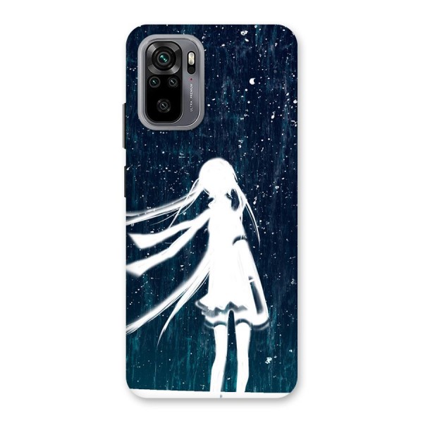 Rain White Girl Back Case for Redmi Note 10