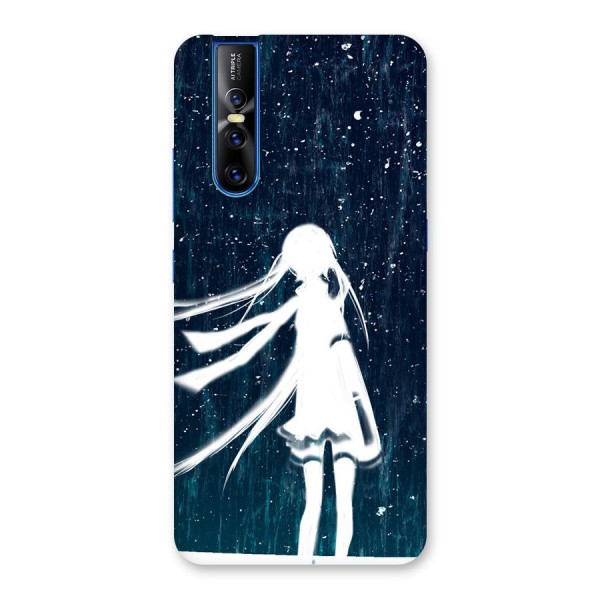 Rain White Girl Back Case for Vivo V15 Pro