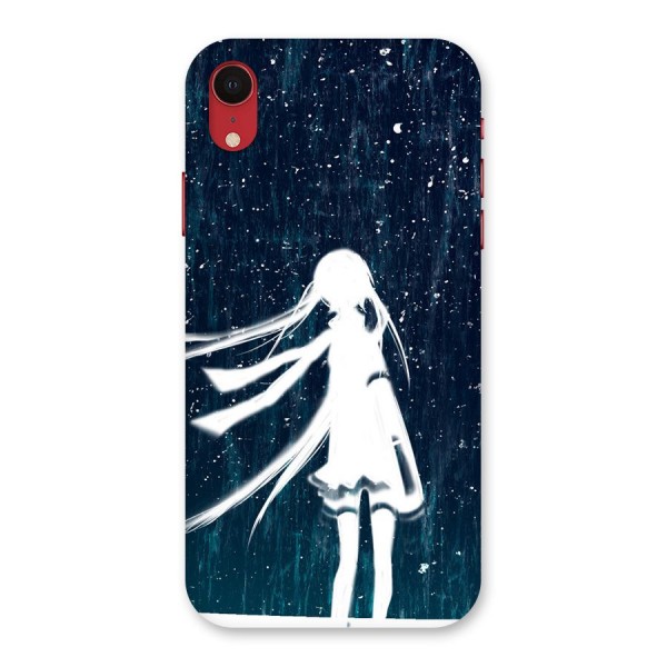 Rain White Girl Back Case for iPhone XR