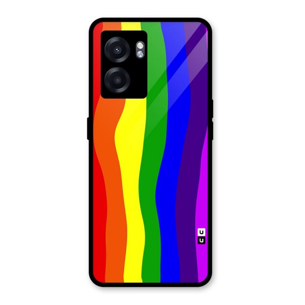 Rainbow Curves Glass Back Case for Oppo K10 (5G)