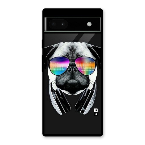 Rainbow Dog Swag Glass Back Case for Google Pixel 6a