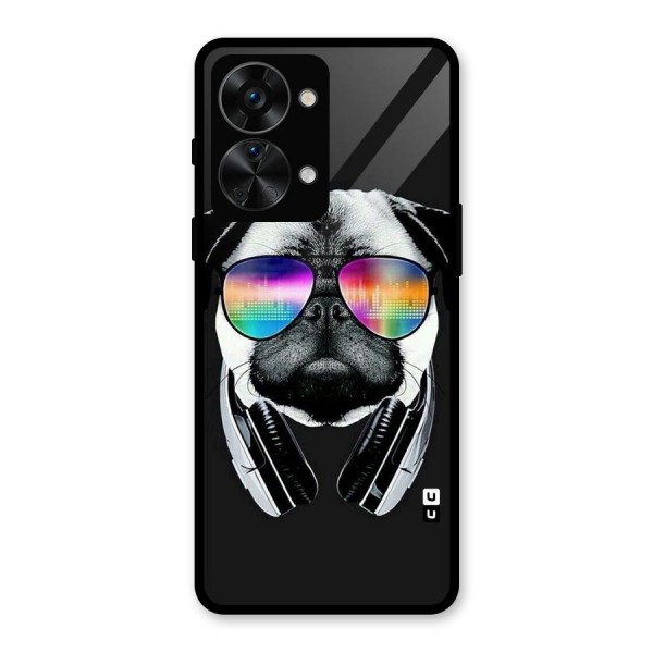 Rainbow Dog Swag Glass Back Case for OnePlus Nord 2T