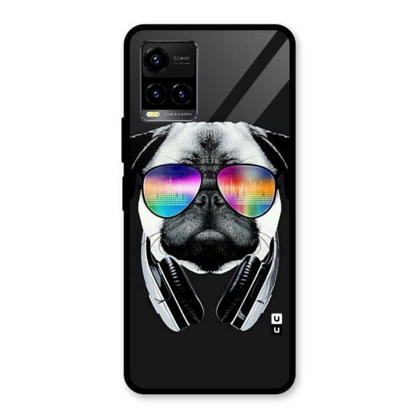 Rainbow Dog Swag Glass Back Case for Vivo Y21 2021