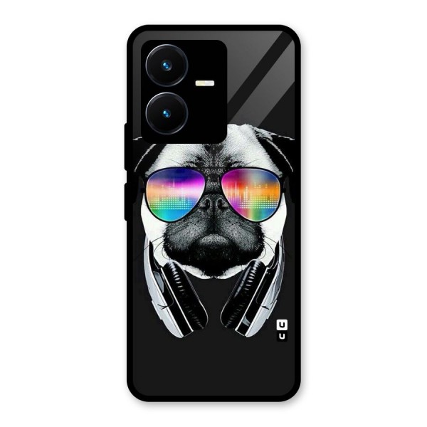 Rainbow Dog Swag Glass Back Case for Vivo Y22