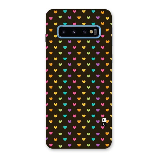 Rainbow Hearts Back Case for Galaxy S10