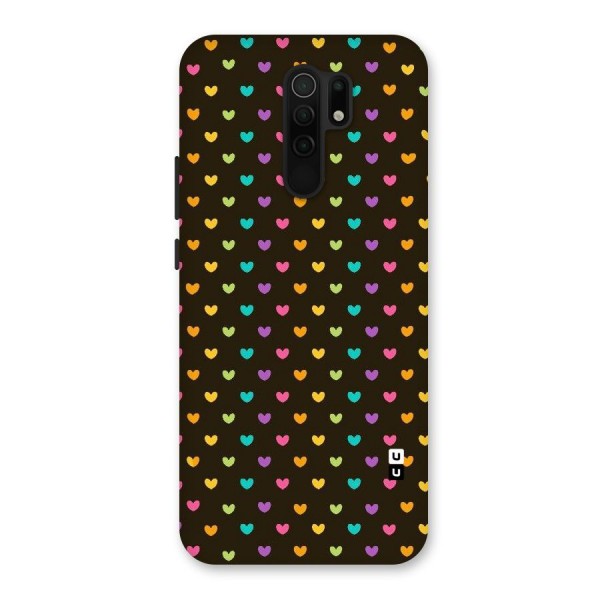 Rainbow Hearts Back Case for Redmi 9 Prime