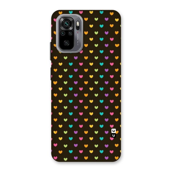 Rainbow Hearts Back Case for Redmi Note 10