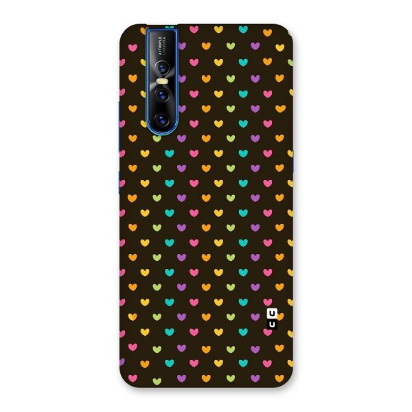 Rainbow Hearts Back Case for Vivo V15 Pro