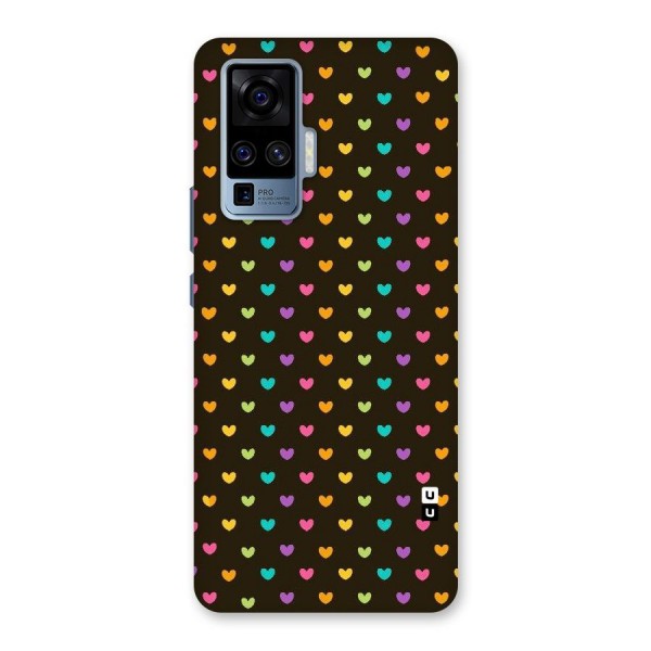 Rainbow Hearts Back Case for Vivo X50 Pro